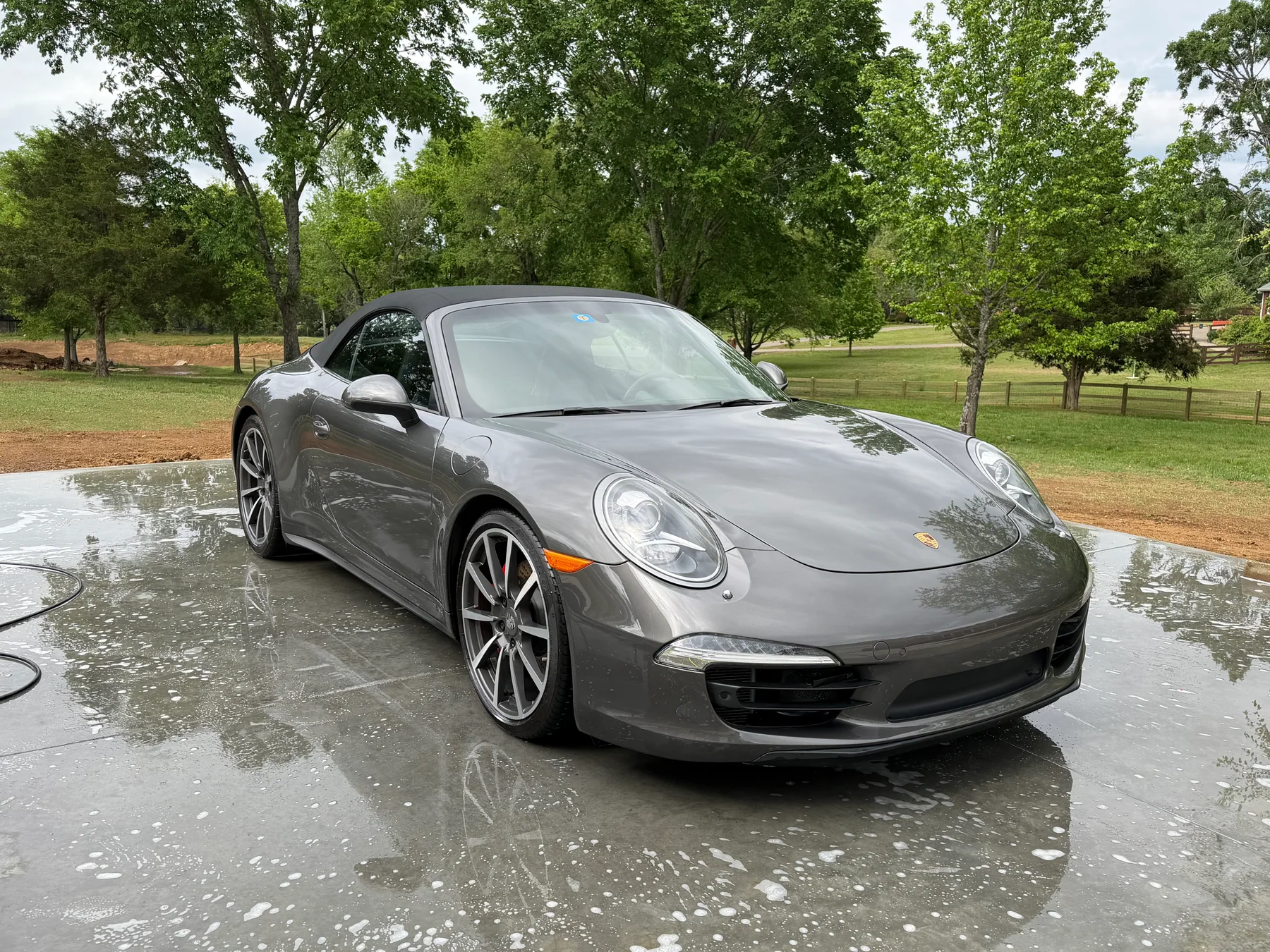 Gray Porsche 911 after a Sneaky Clean exterior detail